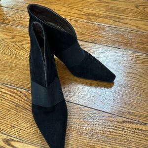 Peter Kaiser black suede bootie style heels.  Great condition. Size 8 1/2.